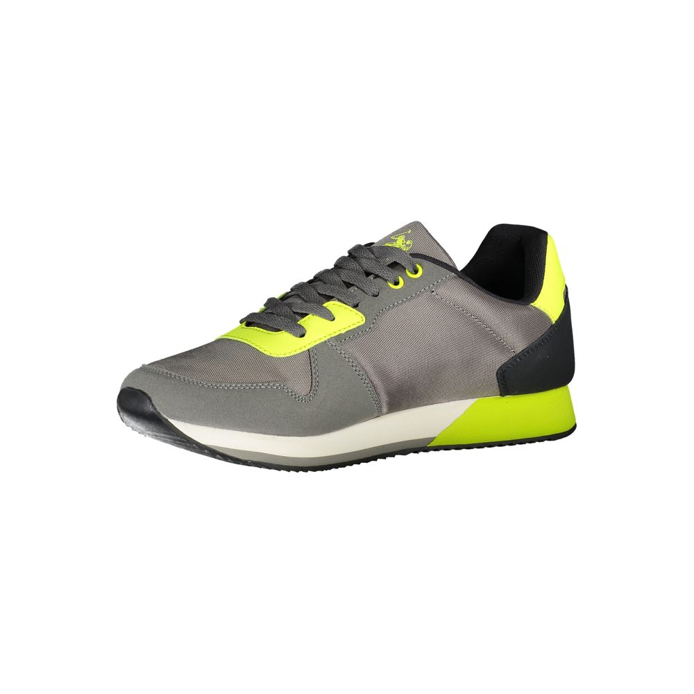 Gray Polyester Men Sneaker