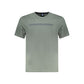 Green Cotton Men T-Shirt