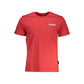 T-shirt da uomo in cotone rosso