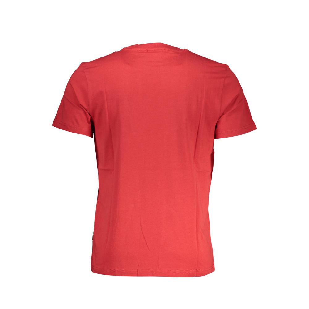 T-shirt da uomo in cotone rosso