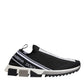 Black White Slip On Sorrento Sneakers Shoes