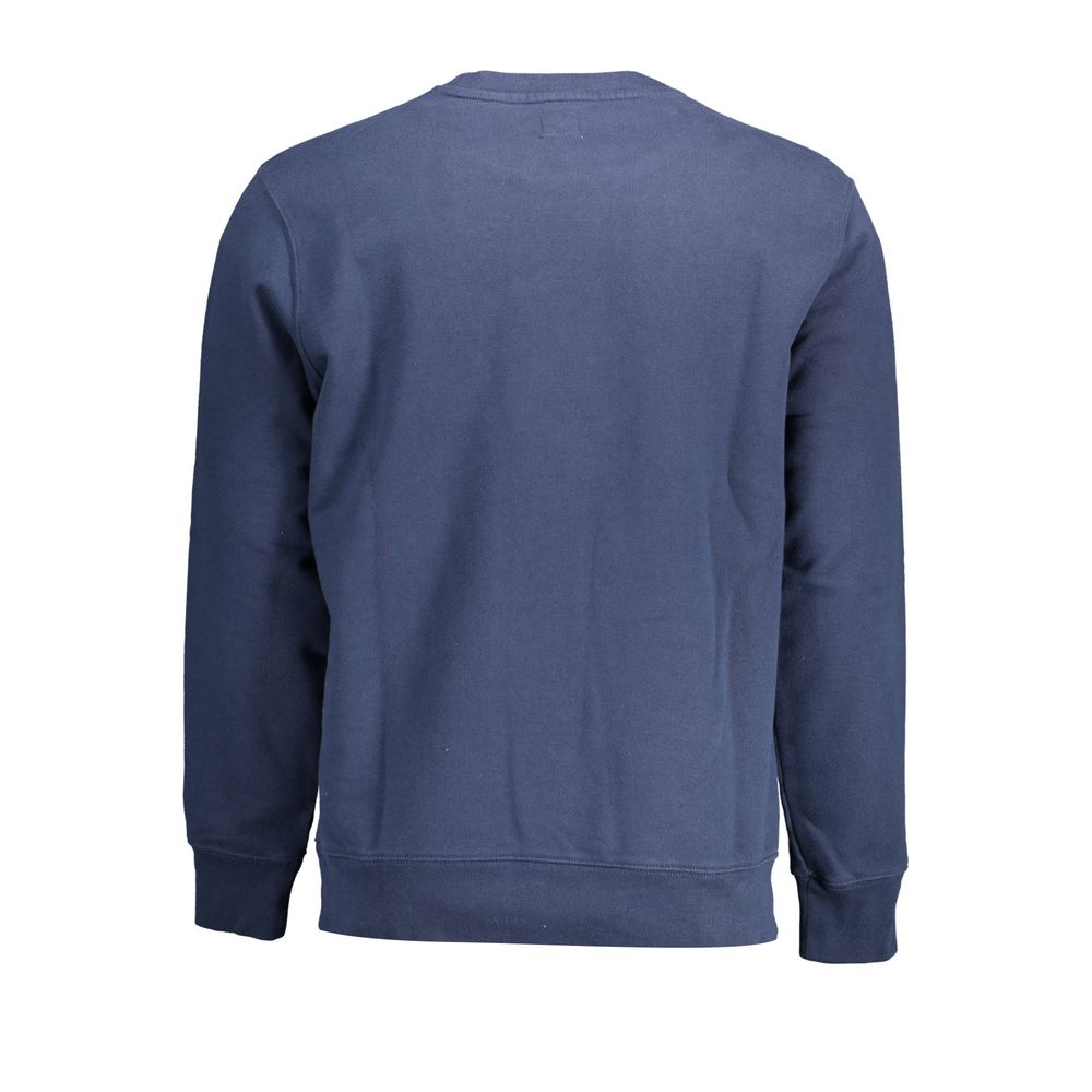 Blauer Herrenpullover aus Baumwolle