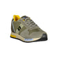 Sneaker da uomo in pelle verde