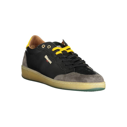 Schwarzer Polyester-Sneaker