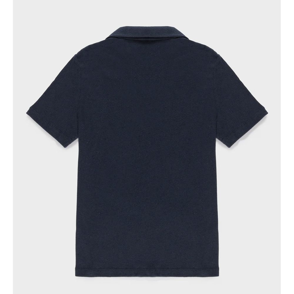 Blue Cotton Polo Shirt