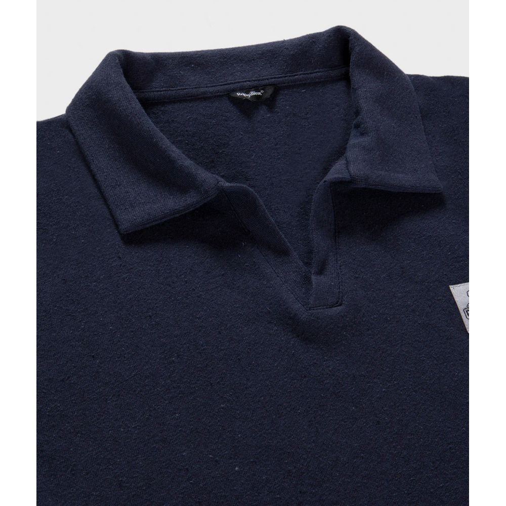 Blue Cotton Polo Shirt