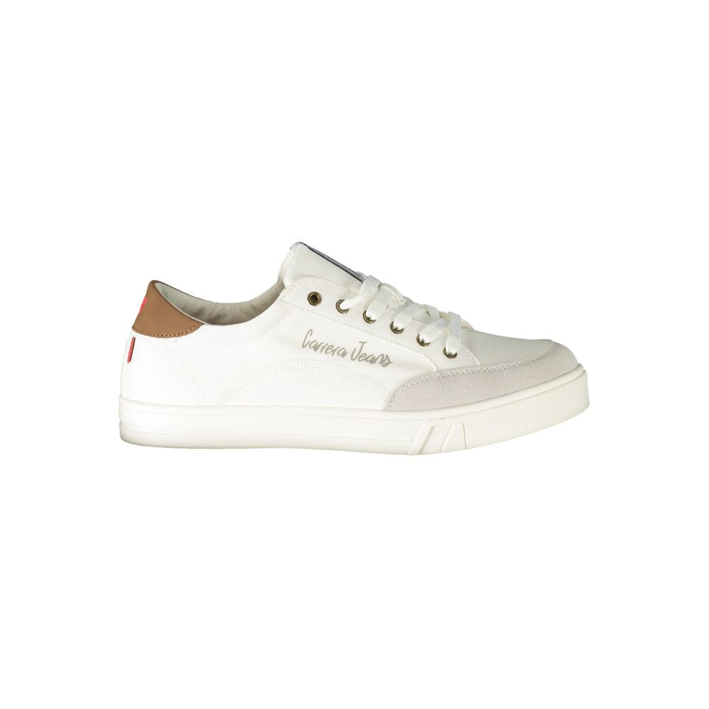 Sneaker in poliestere bianco