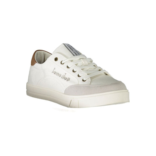 Sneaker in poliestere bianco