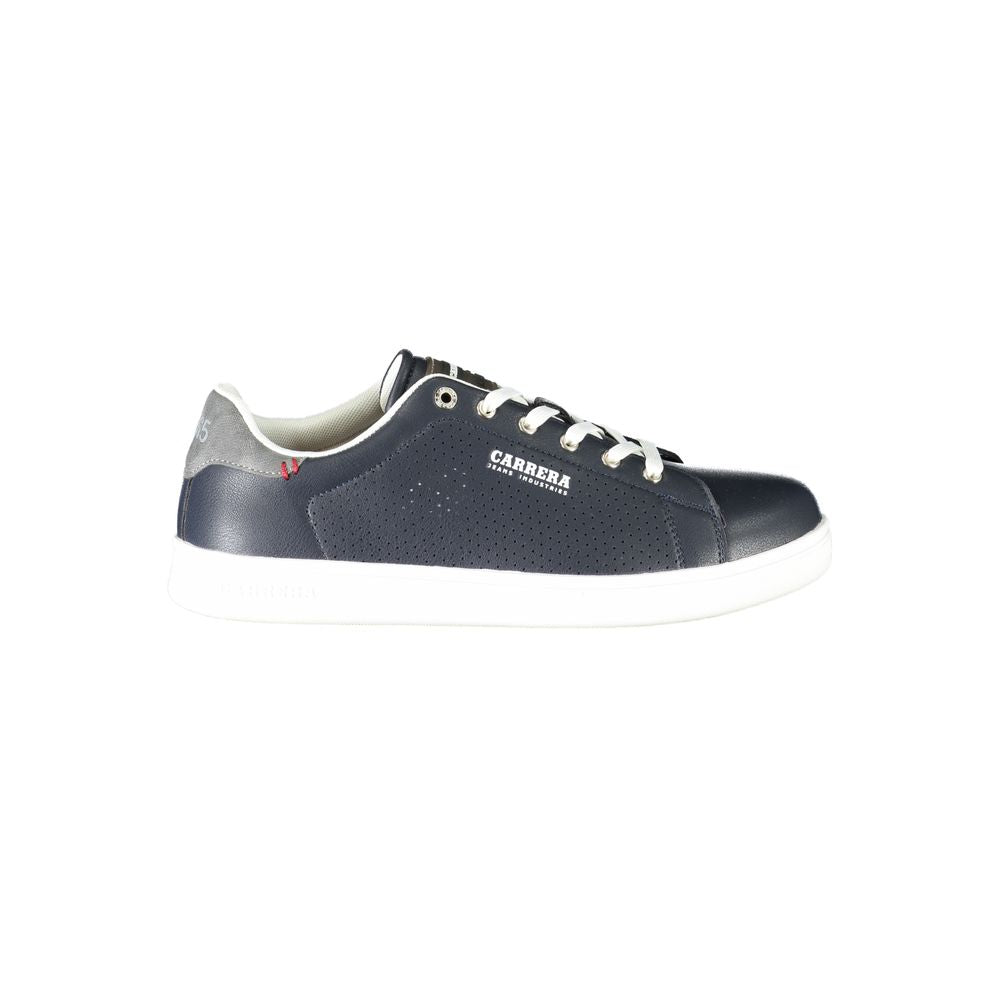 Blauer Polyester-Sneaker