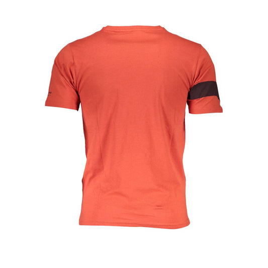 Orangefarbenes Baumwoll-T-Shirt