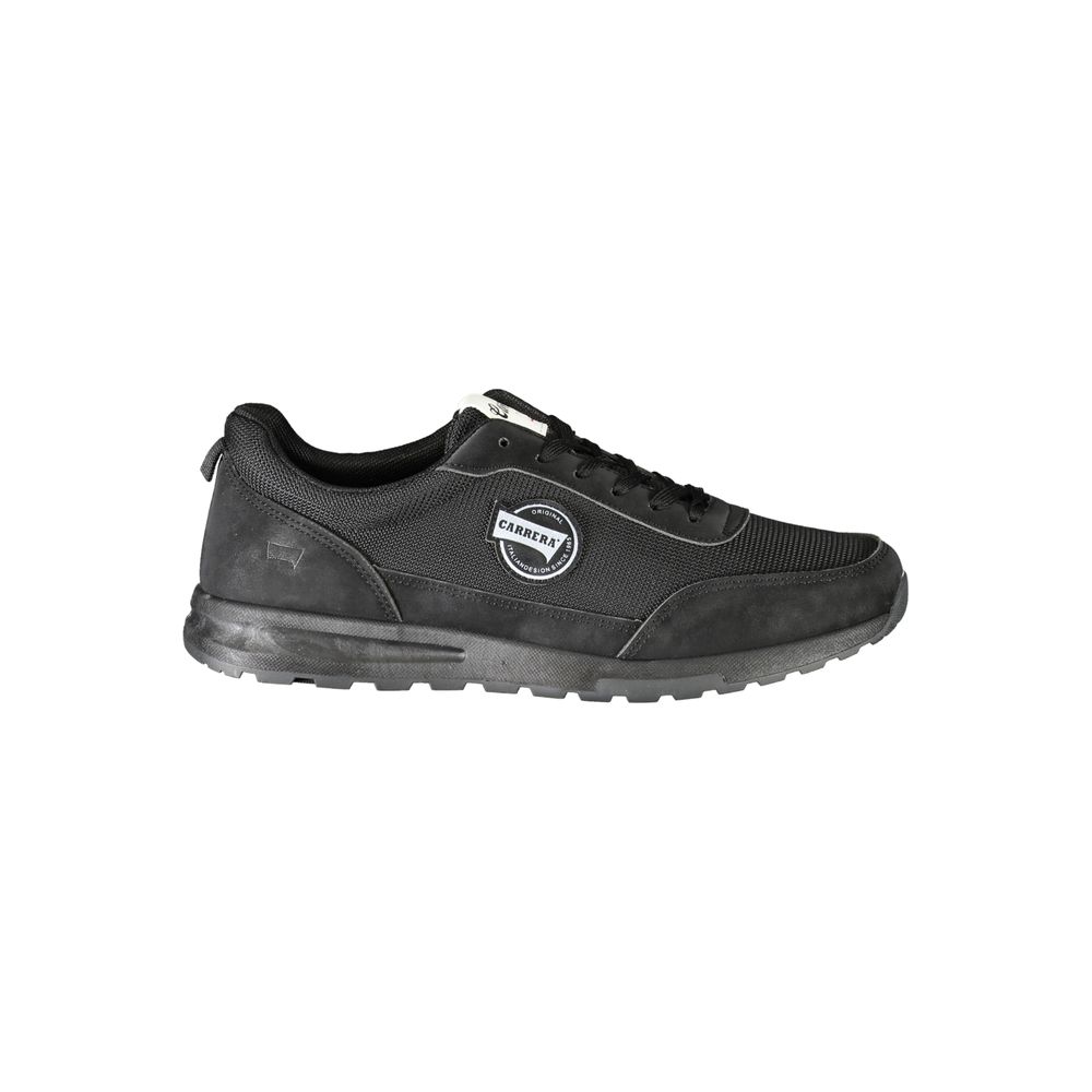 Schwarzer Polyester-Sneaker