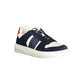 Sneaker da uomo in pelle blu