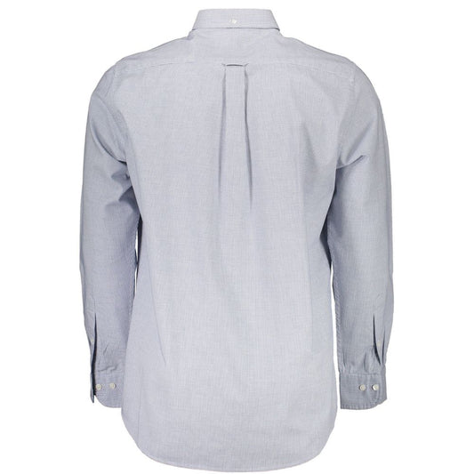 Camicia da uomo in cotone blu