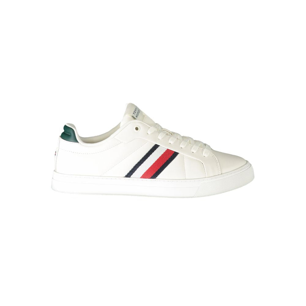 Sneaker da uomo in pelle bianca