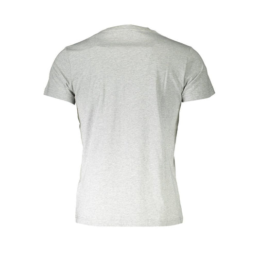 T-shirt da uomo in cotone grigio