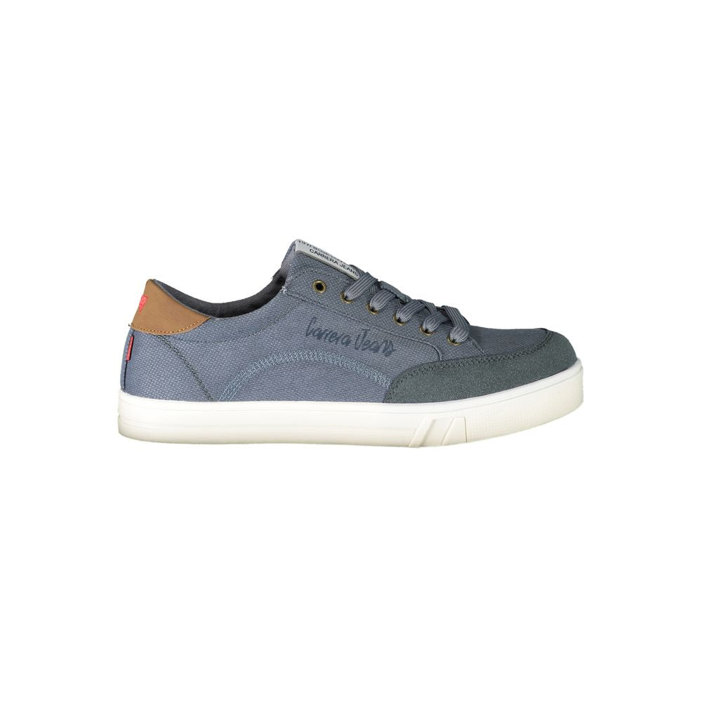 Blauer Polyester-Sneaker