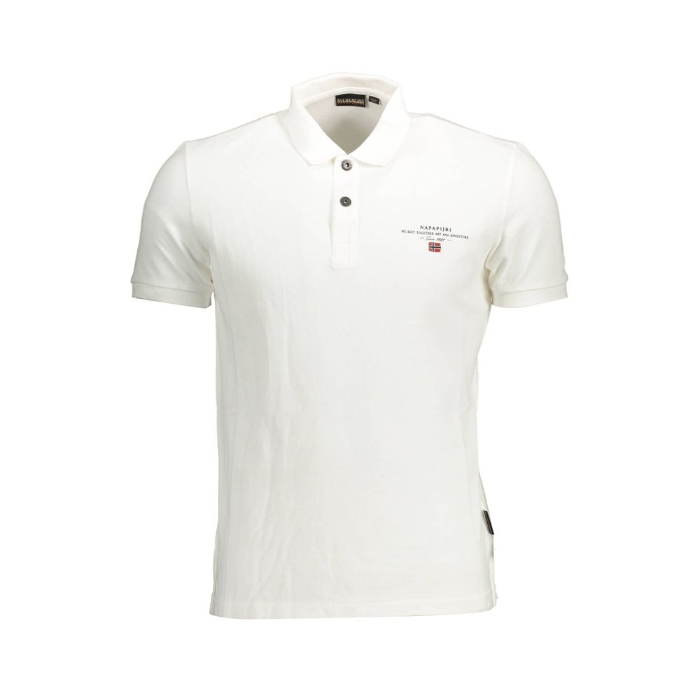 Weißes Poloshirt aus Baumwolle für Herren