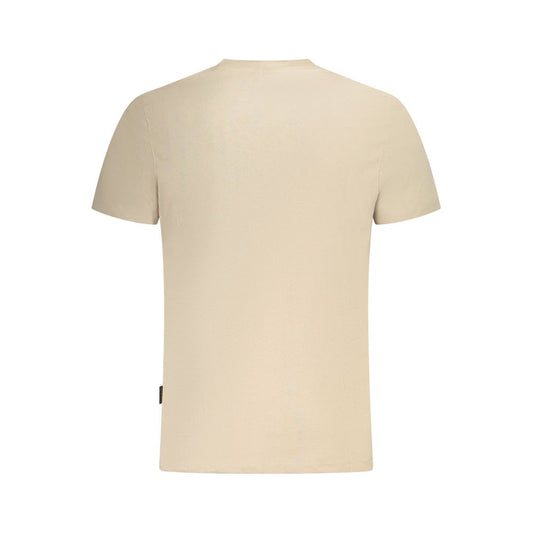 T-shirt da uomo in cotone beige