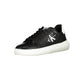 Schwarze Leder Herren Sneaker