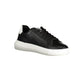 Schwarze Leder Herren Sneaker