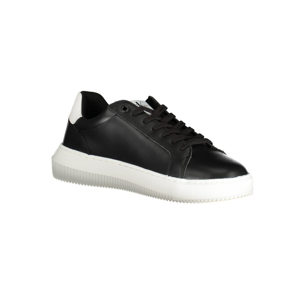 Sneaker da uomo in pelle nera