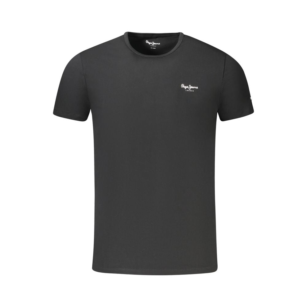 T-shirt da uomo in cotone nero