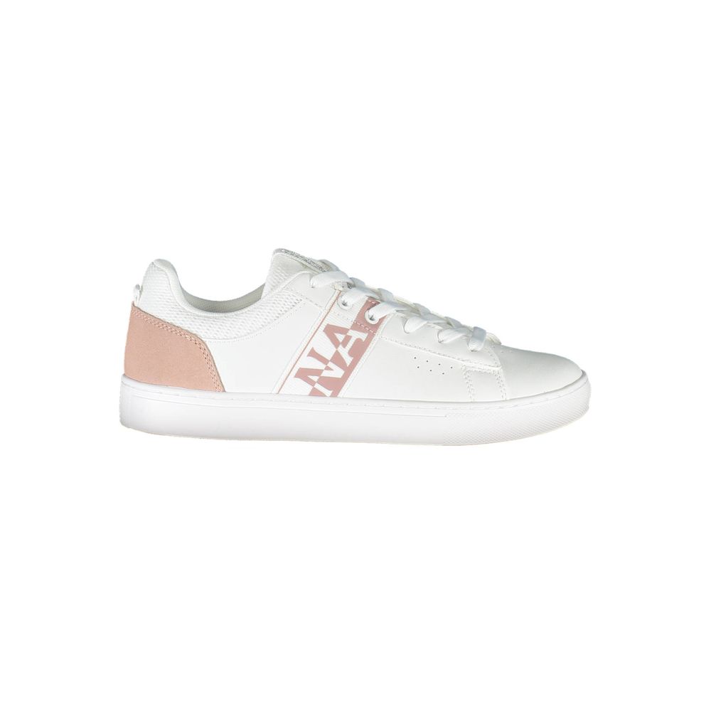 Sneaker da donna in pelle bianca