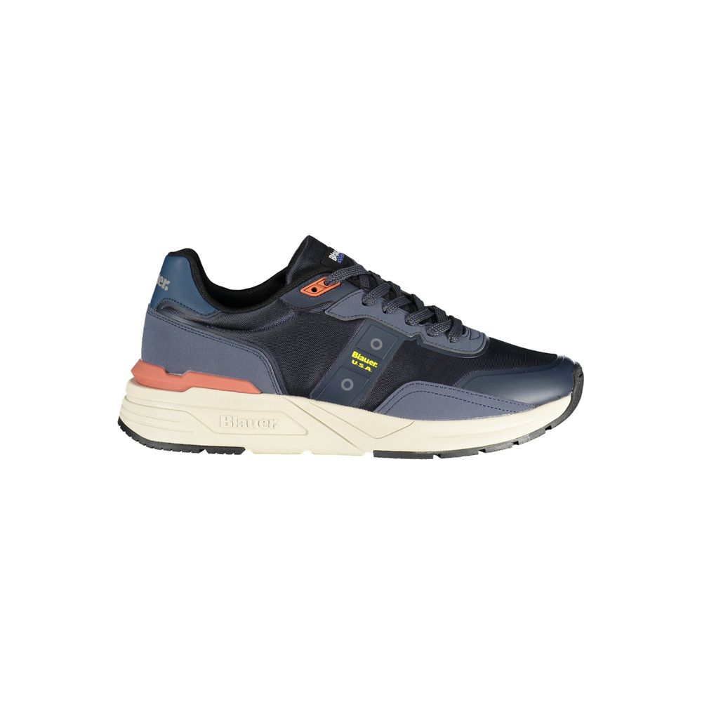 Blauer Polyester-Sneaker