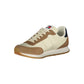 Sneaker da uomo in pelle beige