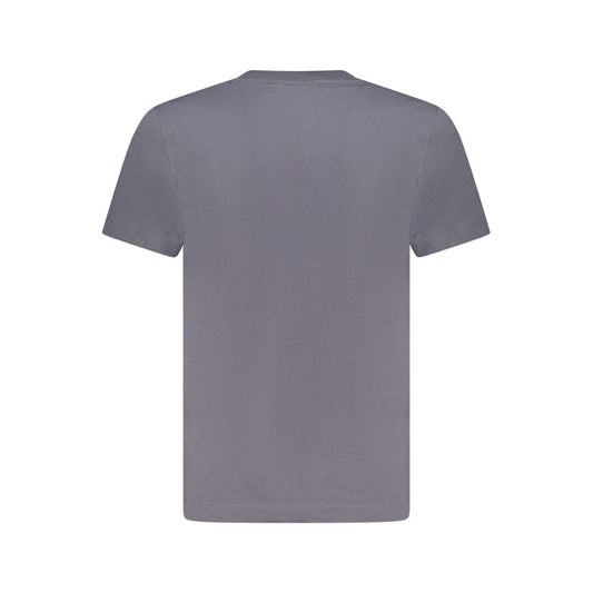 Blue Cotton Men T-Shirt