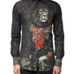 Dolce & Gabbana Black Royal Pet Portrait GOLD Dress Shirt