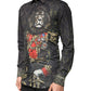Dolce & Gabbana Black Royal Pet Portrait GOLD Dress Shirt