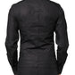 Dolce & Gabbana Black GOLD Cross Embellished Men Dress Shirt