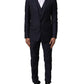 Blue MARTINI Wool 3 Piece Formal Men Suit