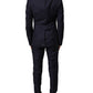Blue MARTINI Wool 3 Piece Formal Men Suit
