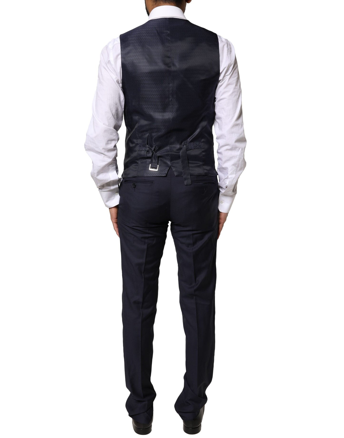 Blue MARTINI Wool 3 Piece Formal Men Suit