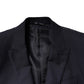 Blue MARTINI Wool 3 Piece Formal Men Suit