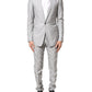 Light Gray Wool GOLD 2 Piece Formal Suit