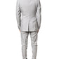 Light Gray Wool GOLD 2 Piece Formal Suit