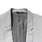 Light Gray Wool GOLD 2 Piece Formal Suit