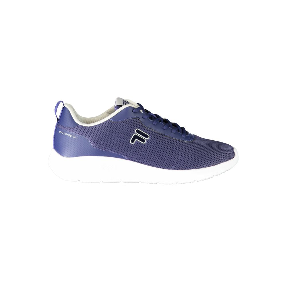 Sneaker da uomo in poliestere blu