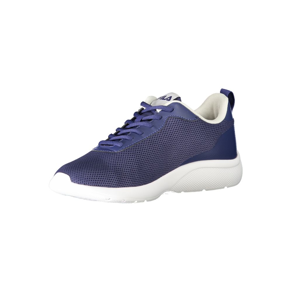 Sneaker da uomo in poliestere blu