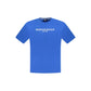 Blue Cotton Men T-Shirt