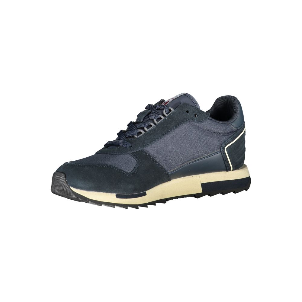 Sneakers sportive con lacci blu eleganti