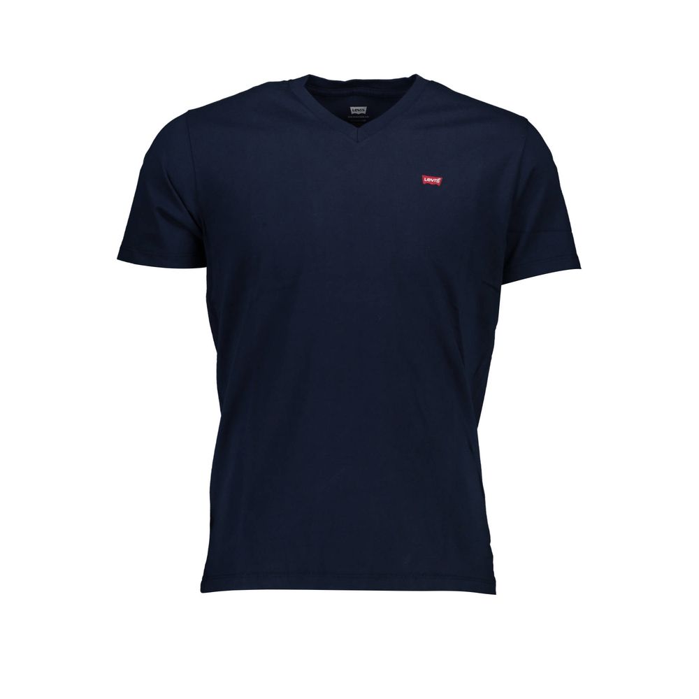 T-shirt da uomo in cotone blu