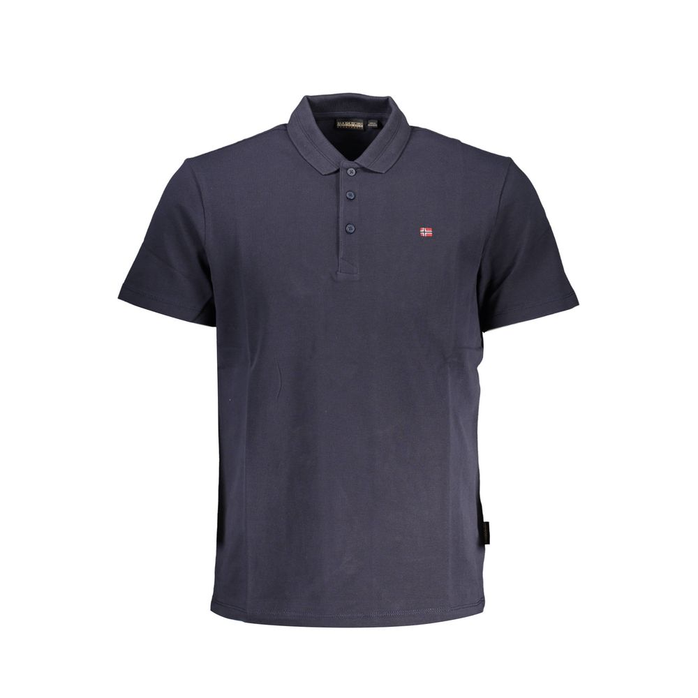 Polo da uomo in cotone blu