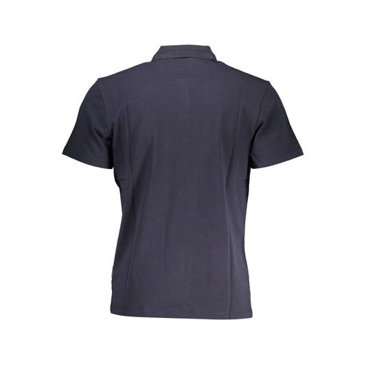 Polo da uomo in cotone blu