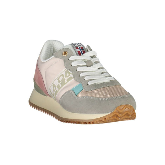 Sneaker da donna in poliestere rosa