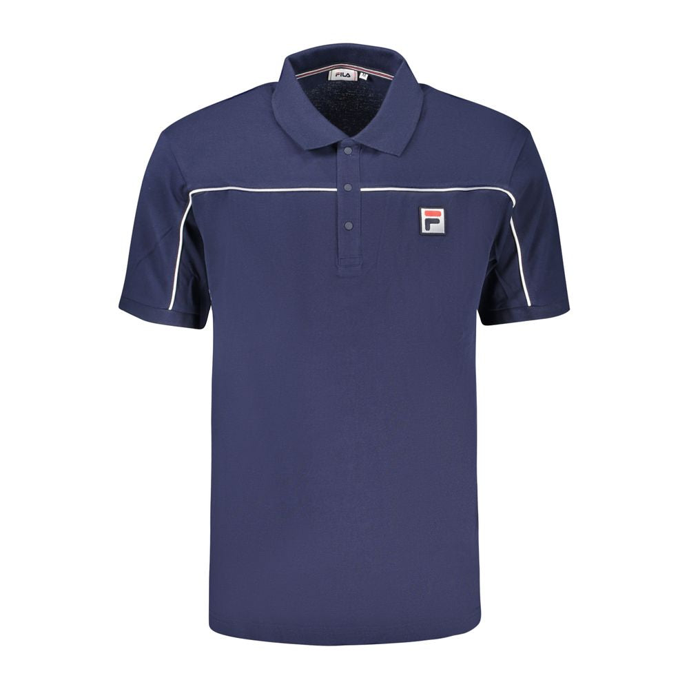 Polo da uomo in cotone blu