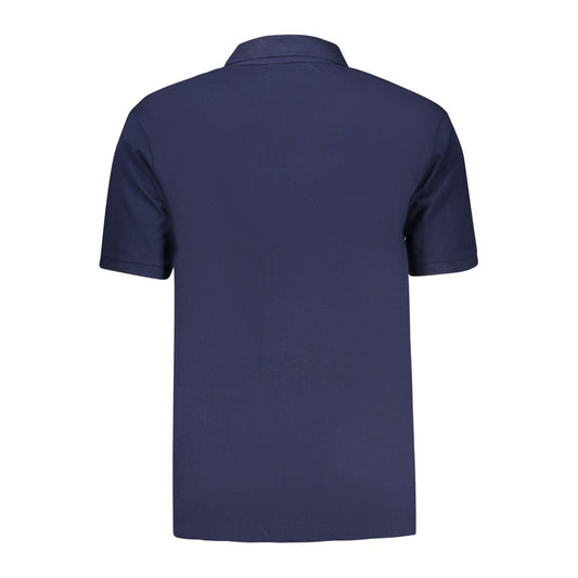 Polo da uomo in cotone blu